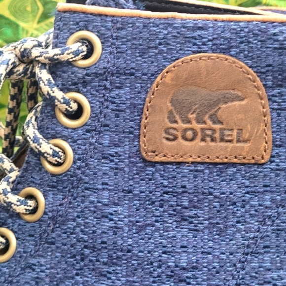 New never worn Sorel women's 1964 leather canvas Premium Wedge Casual Boot s 9 - Picture 7 of 8